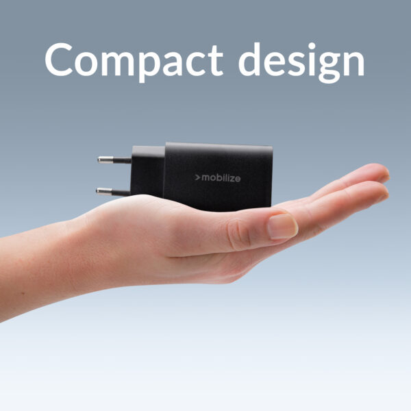 Mobilize Wall Charger 2X Usb-C Gan 45W With Pd/Pps Black - Afbeelding 7