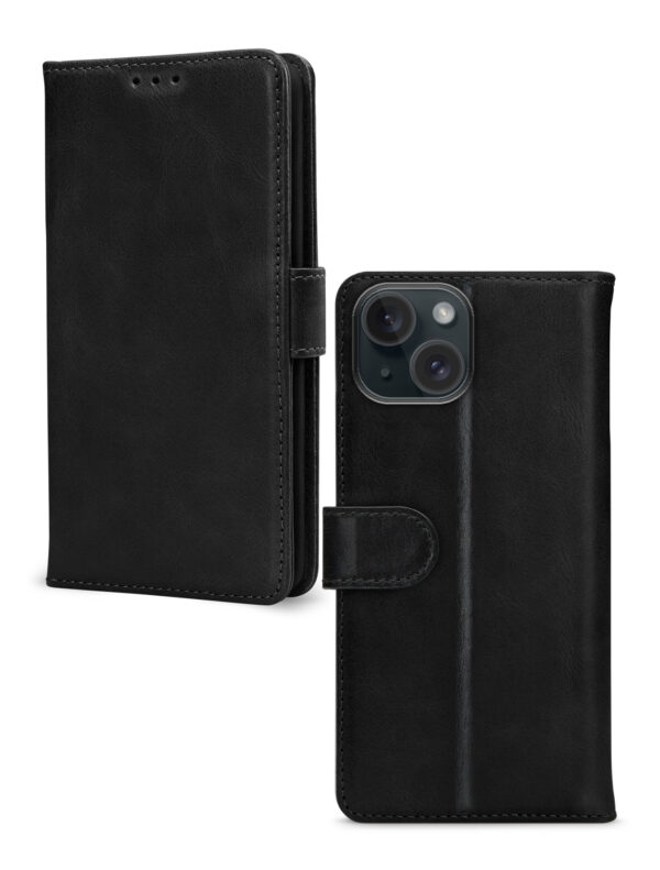 Mobilize Premium Gelly Wallet Book Case Apple Iphone 15 Plus Black - Afbeelding 2