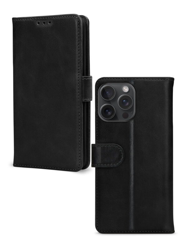 Mobilize Premium Gelly Wallet Book Case Apple Iphone 15 Pro Max Black - Afbeelding 2