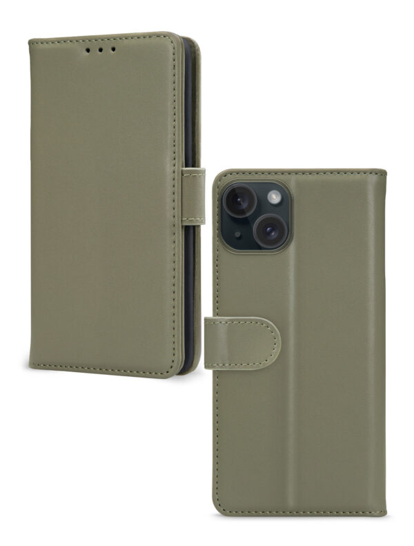 Mobilize Premium Gelly Wallet Book Case Apple Iphone 13/14/15 Green - Afbeelding 2