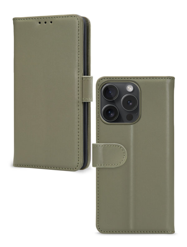 Mobilize Premium Gelly Wallet Book Case Apple Iphone 15 Pro Green - Afbeelding 2