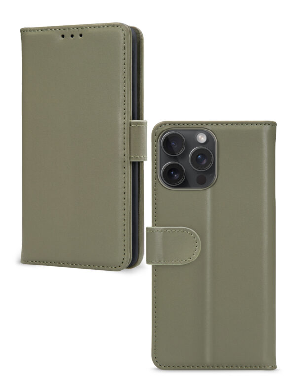 Mobilize Premium Gelly Wallet Book Case Apple Iphone 15 Pro Max Green - Afbeelding 2