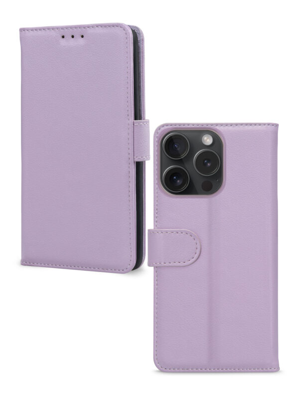 Mobilize Premium Gelly Wallet Book Case Apple Iphone 15 Pro Purple - Afbeelding 2