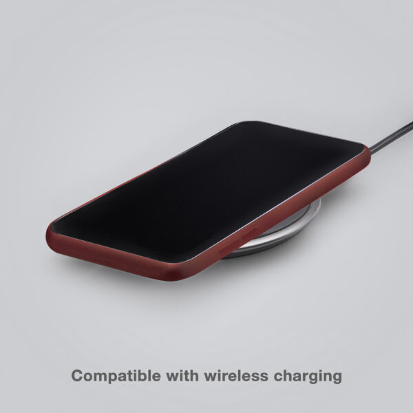Mobilize Rubber Gelly Card Case Apple Iphone 15 Pro Matt Bordeaux - Afbeelding 2