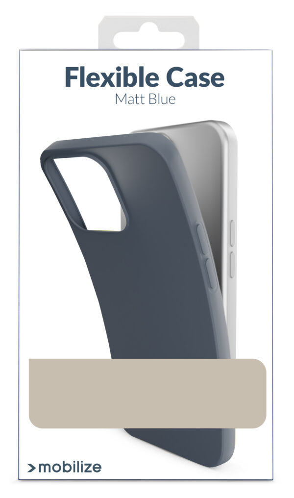 Mobilize Rubber Gelly Case Apple Iphone 15 Pro Max Matt Blue - Afbeelding 6