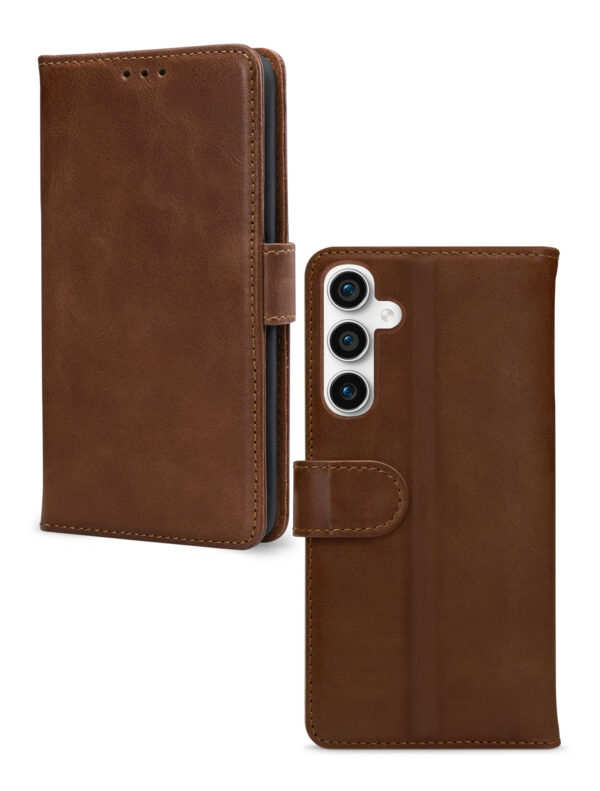 Mobilize Leather Wallet Samsung Galaxy S23 Fe 5G Brown - Afbeelding 2