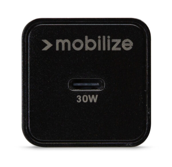 Mobilize Wall Charger Usb-C Gan 30W With Pd/Pps + Usb-C Nylon Cable 1.2M Black - Afbeelding 4