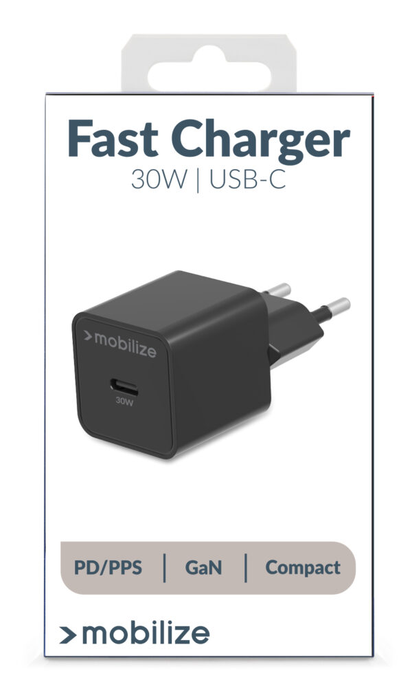 Mobilize Wall Charger Usb-C Gan 30W With Pd/Pps Black - Afbeelding 11