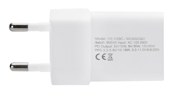 Mobilize Wall Charger Usb-C Gan 30W With Pd/Pps White - Afbeelding 5