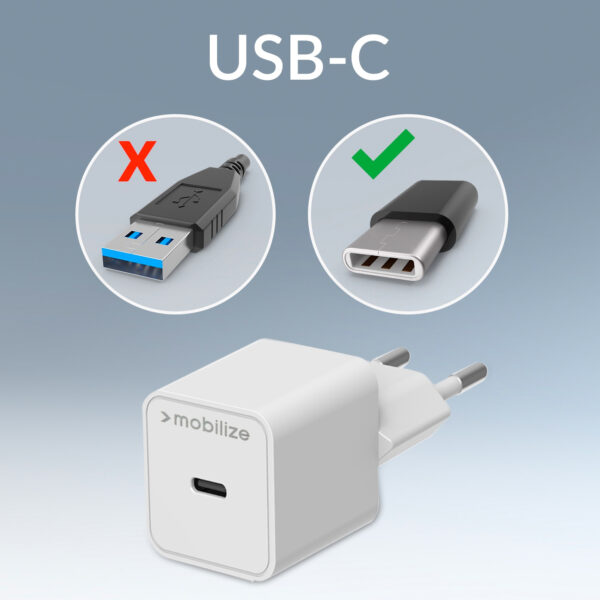 Mobilize Wall Charger Usb-C Gan 30W With Pd/Pps White - Afbeelding 6