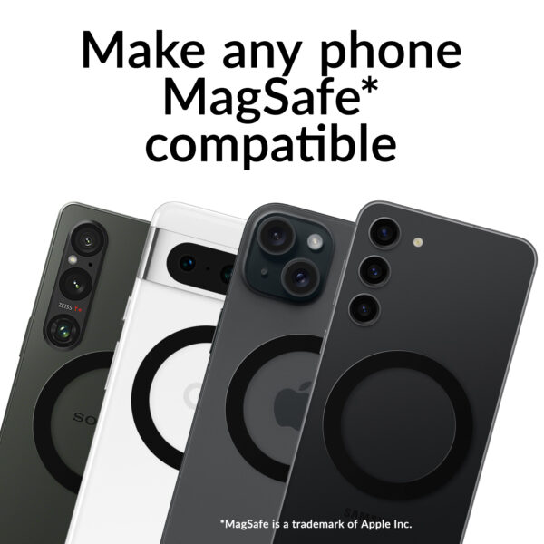 Mobilize Magsafe Compatible Metal Ring Black (2-Pack) - Afbeelding 3