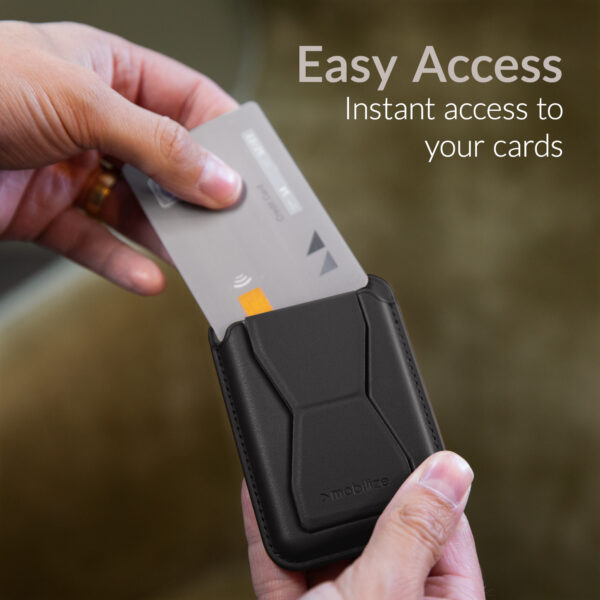 Mobilize Magsafe Compatible Magnet Card Holder Black - Afbeelding 5