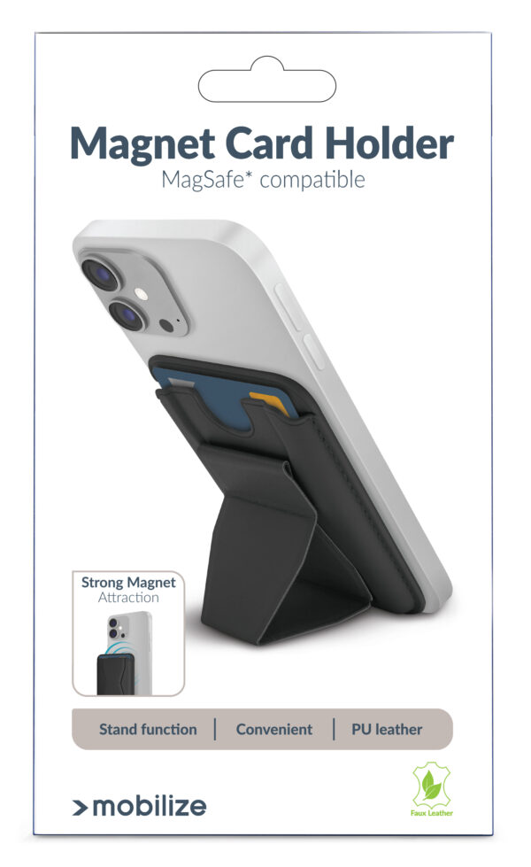 Mobilize Magsafe Compatible Magnet Card Holder Black - Afbeelding 6