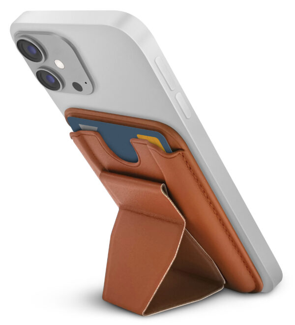 Mobilize Magsafe Compatible Magnet Card Holder Brown - Afbeelding 2