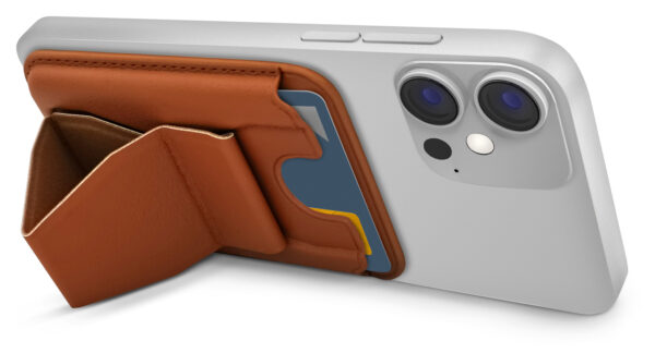Mobilize Magsafe Compatible Magnet Card Holder Brown - Afbeelding 3