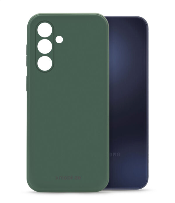 Mobilize Rubber Gelly Case Samsung Galaxy A15 4G/5G Matt Green