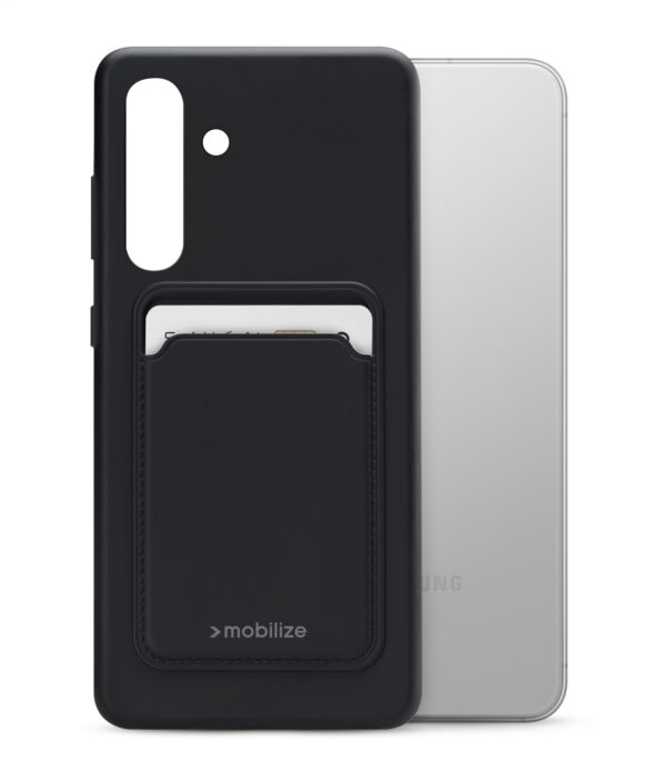 Mobilize Rubber Gelly Card Case Samsung Galaxy S24 5G/S25 5G Matt Black