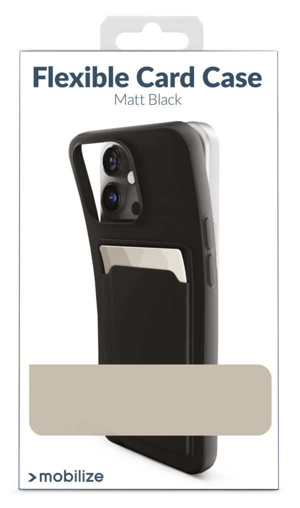Mobilize Rubber Gelly Card Case Samsung Galaxy S24 5G/S25 5G Matt Black - Afbeelding 6