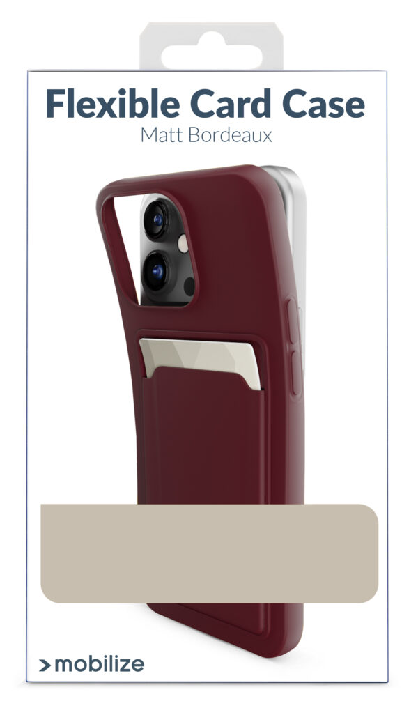 Mobilize Rubber Gelly Card Case Samsung Galaxy S24 5G Matt Bordeaux - Afbeelding 6
