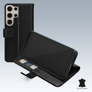 Mobilize Leather Wallet Samsung Galaxy S24 Ultra 5G Black