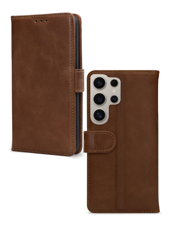 Mobilize Leather Wallet Samsung Galaxy S24 Ultra 5G Brown - Afbeelding 2