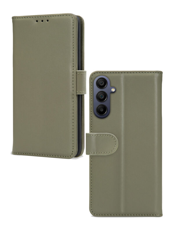 Mobilize Premium Gelly Wallet Book Case Samsung Galaxy A15 4G/5G Green - Afbeelding 2
