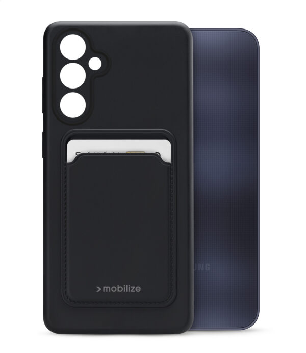 Mobilize Rubber Gelly Card Case Samsung Galaxy A25 5G Matt Black