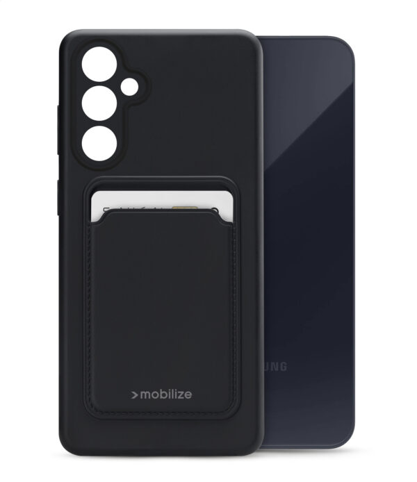 Mobilize Rubber Gelly Card Case Samsung Galaxy A55 5G Matt Black
