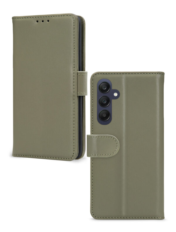 Mobilize Premium Gelly Wallet Book Case Samsung Galaxy A25 5G Green - Afbeelding 2