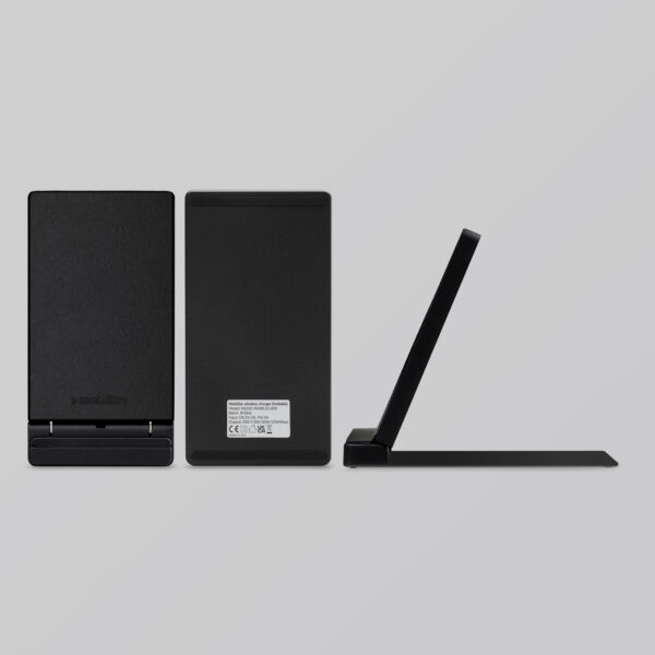 Mobilize Wireless Fast Charger Foldable 5W/7.5W/10W/15W Pu Leather Black - Afbeelding 7