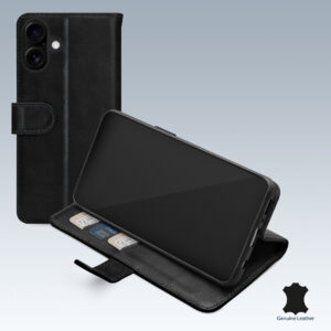 Mobilize Leather Wallet Apple Iphone 16 Plus Black
