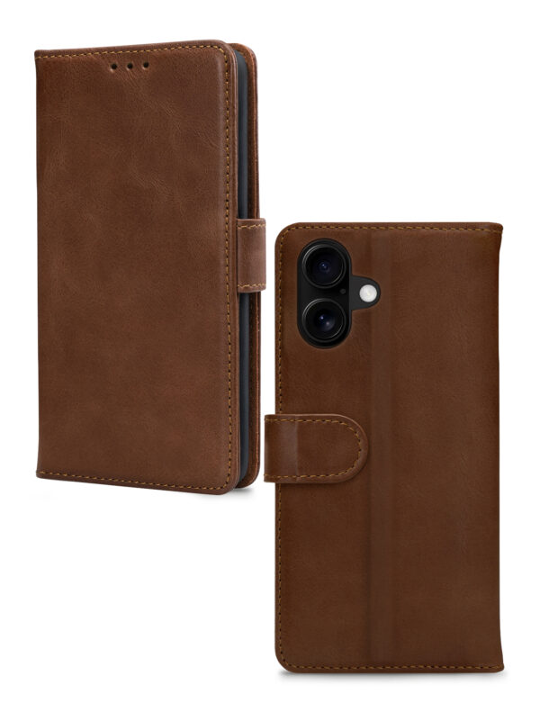 Mobilize Leather Wallet Apple Iphone 16 Brown - Afbeelding 2