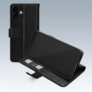 Mobilize Premium Gelly Wallet Book Case Apple Iphone 16 Plus Black