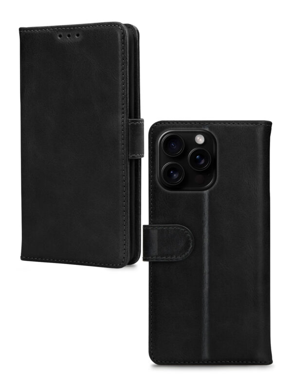 Mobilize Premium Gelly Wallet Book Case Apple Iphone 16 Pro Black - Afbeelding 2