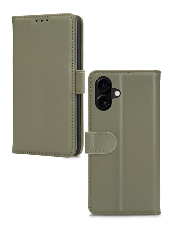Mobilize Premium Gelly Wallet Book Case Apple Iphone 16 Green - Afbeelding 2