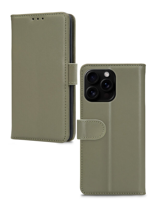 Mobilize Premium Gelly Wallet Book Case Apple Iphone 16 Pro Green - Afbeelding 2