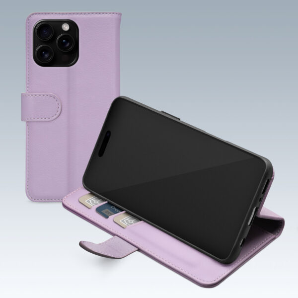Mobilize Premium Gelly Wallet Book Case Apple Iphone 16 Pro Max Purple - Afbeelding 2