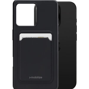 Mobilize Rubber Gelly Card Case Apple Iphone 16 Pro Matt Black
