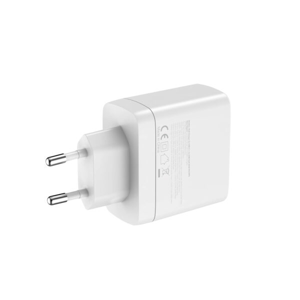 Mobilize Wall Charger 2X Usb-C + 1X Usb Gan 65W With Pd/Pps White - Afbeelding 8