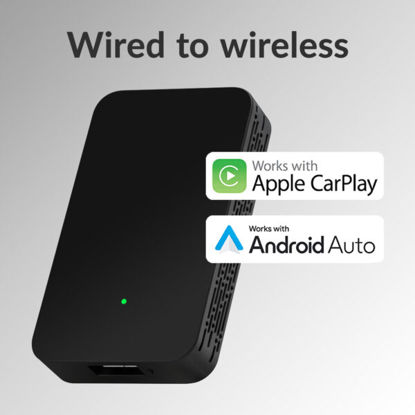 Mobilize Adapter For Wireless Apple Carplay/Android Auto Black - Afbeelding 2