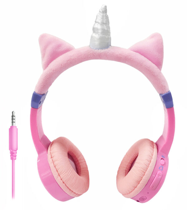 Mobilize Wireless/Wired Over Ear Kids Headphone 85Db Unicorn - Afbeelding 2