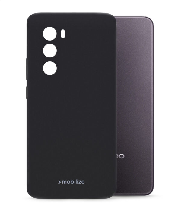 Mobilize Rubber Gelly Case Oppo Reno12 Matt Black