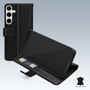 Mobilize Leather Wallet Samsung Galaxy S24 Fe Black