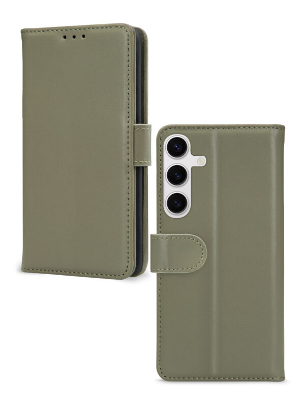 Mobilize Premium Gelly Wallet Book Case Samsung Galaxy S24 Fe Green - Afbeelding 2