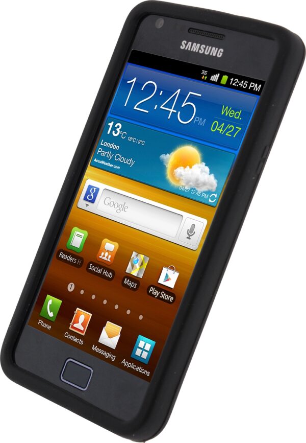 Xccess Silicone Case Samsung Galaxy Sii I9100 Black - Afbeelding 2