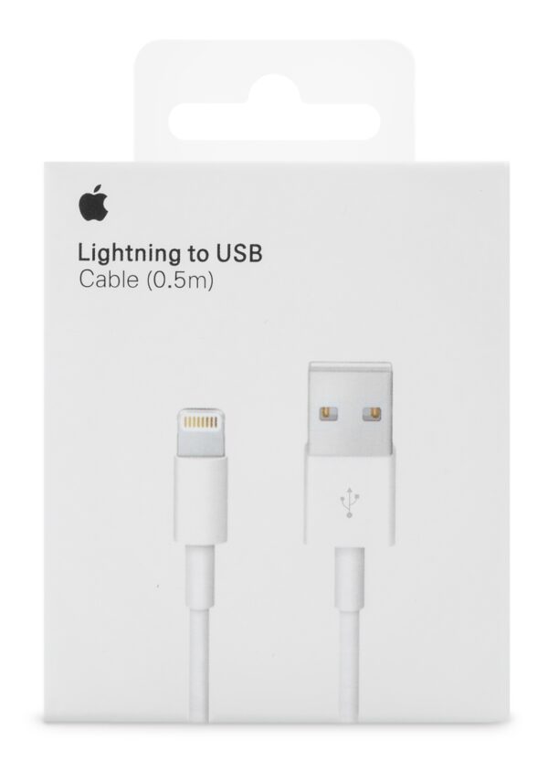 Apple Me291Zm/A Apple Lightning To Usb Cable 0.5M. White - Afbeelding 5