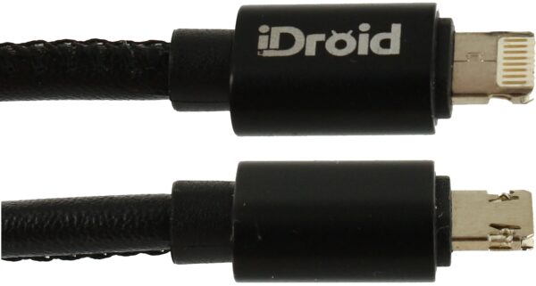 Idroid Max Universal Charging And Data Cable Black - Afbeelding 2