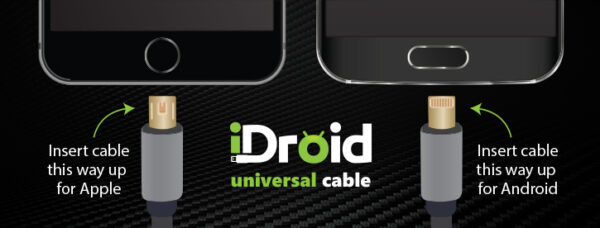 Idroid Max Universal Charging And Data Cable Black - Afbeelding 6
