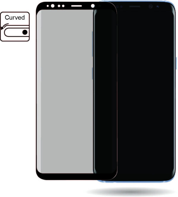 Mobilize Edge-To-Edge Glass Screen Protector Samsung Galaxy S8+ Black