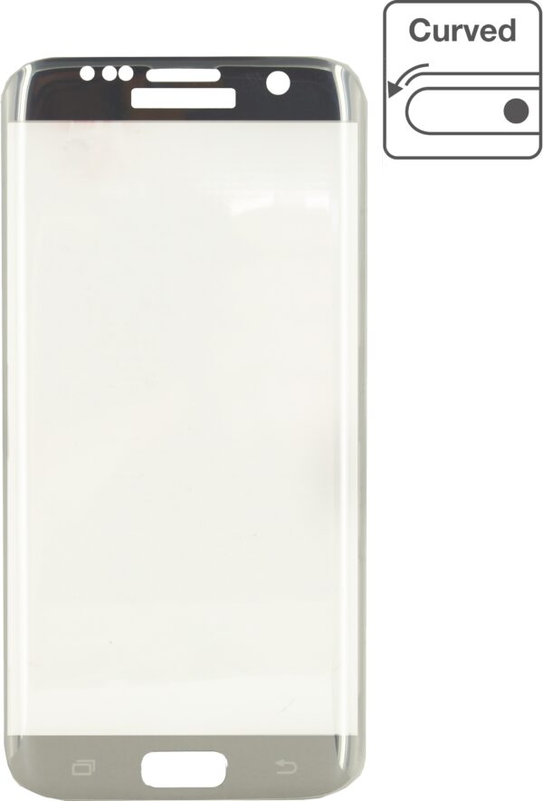Mobilize Edge-To-Edge Glass Screen Protector Samsung Galaxy S7 Edge Silver